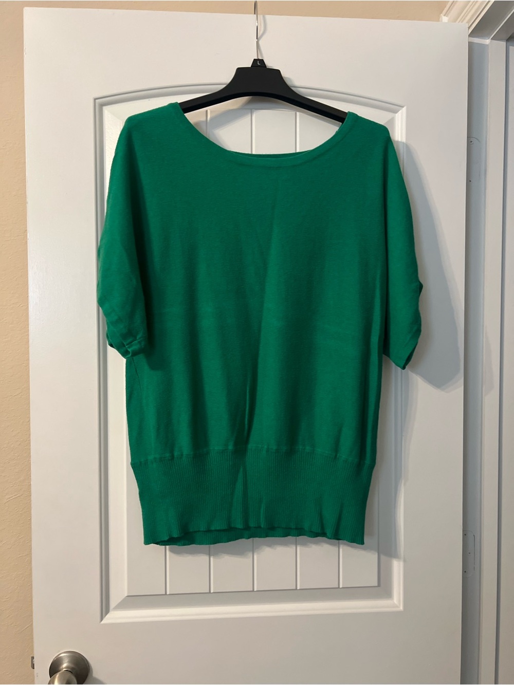Worthington Emerald Green Short-Sleeve Boatneck Sweater